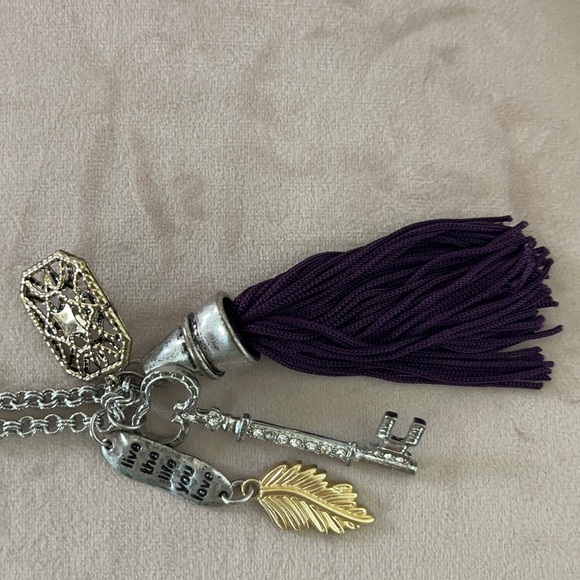 Chico’s long necklace with charms and tassel - Picture 4 of 4